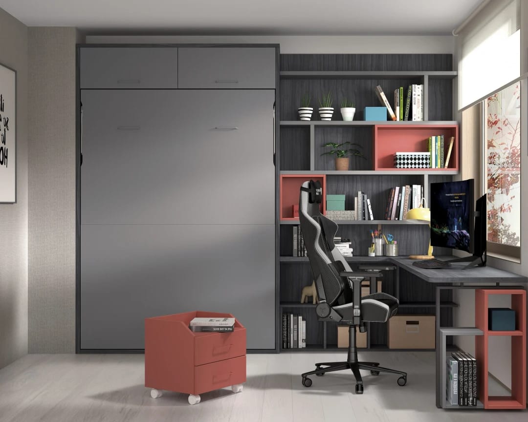 Camas abatibles juveniles - Temas Mobiliario habitacion juvenil cama abatible horizontal 3